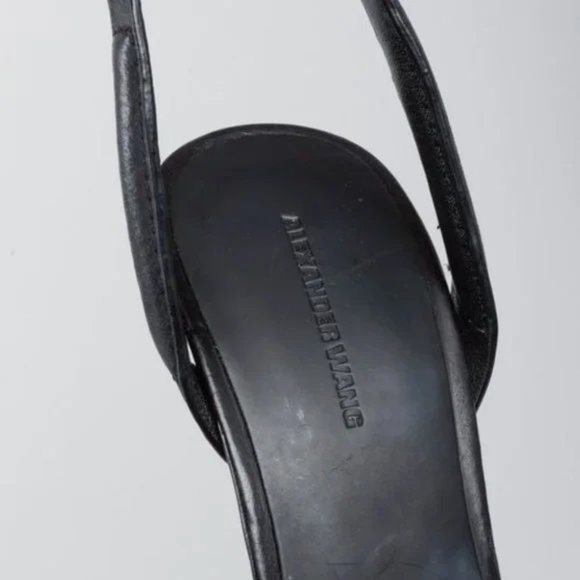 Alexander Wang Soft Black Leather Sandal - Picture 6 of 9